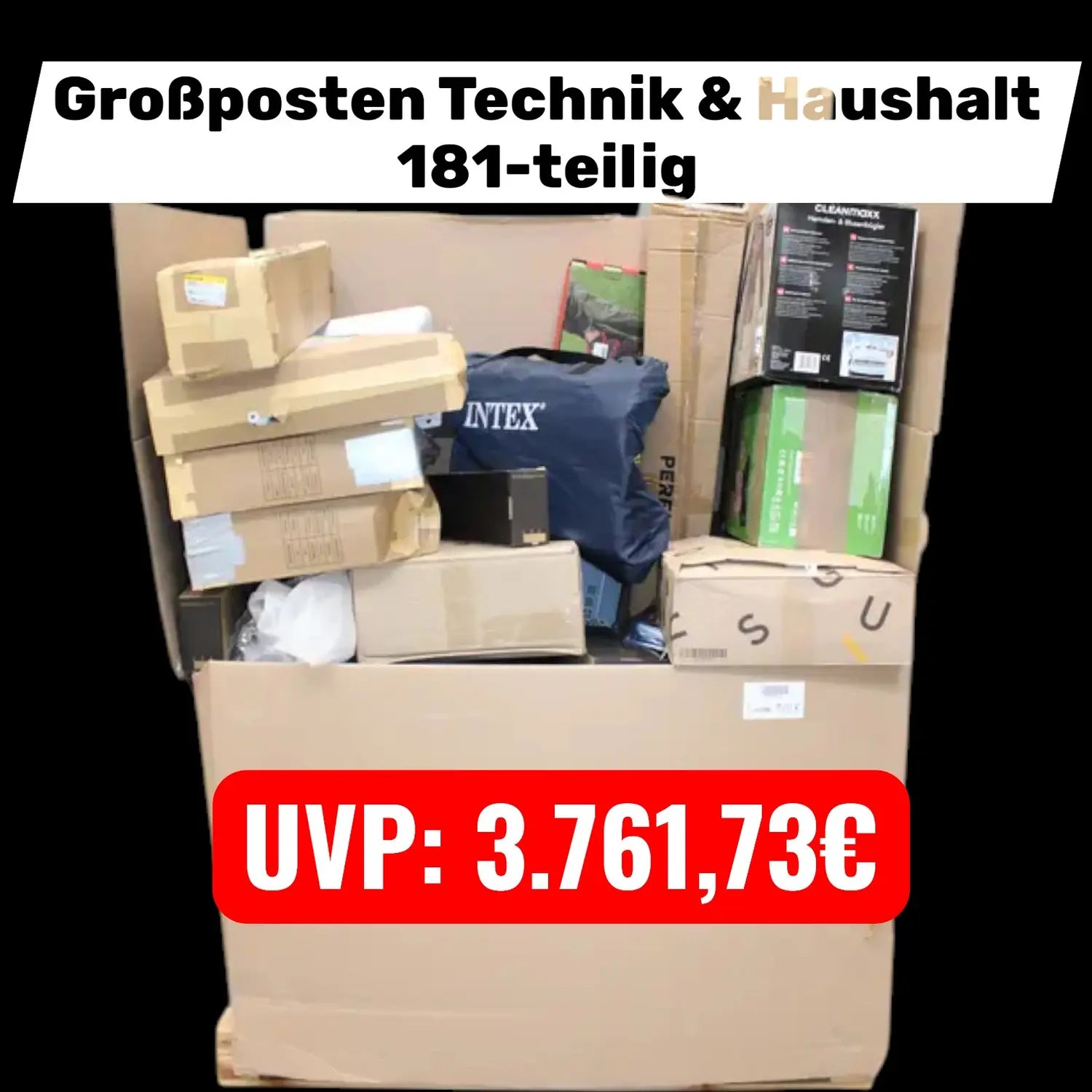 Großposten Technik & Haushalt 181 Teilig – Uvp 3.761,73€ – Gemischte Zustände - nicht zutreffend