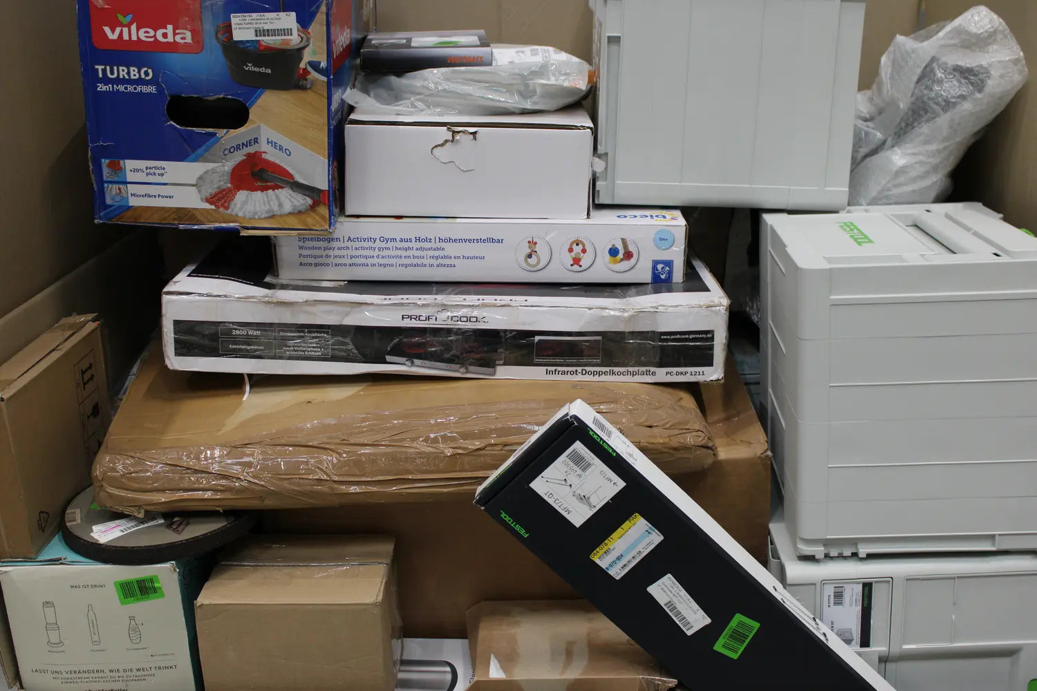 Retourenwaren  D-Ware Restposten 85 Artikel Elektro Werkzeug Haushalt Körperpflege Festool Defekt - nicht zutreffend