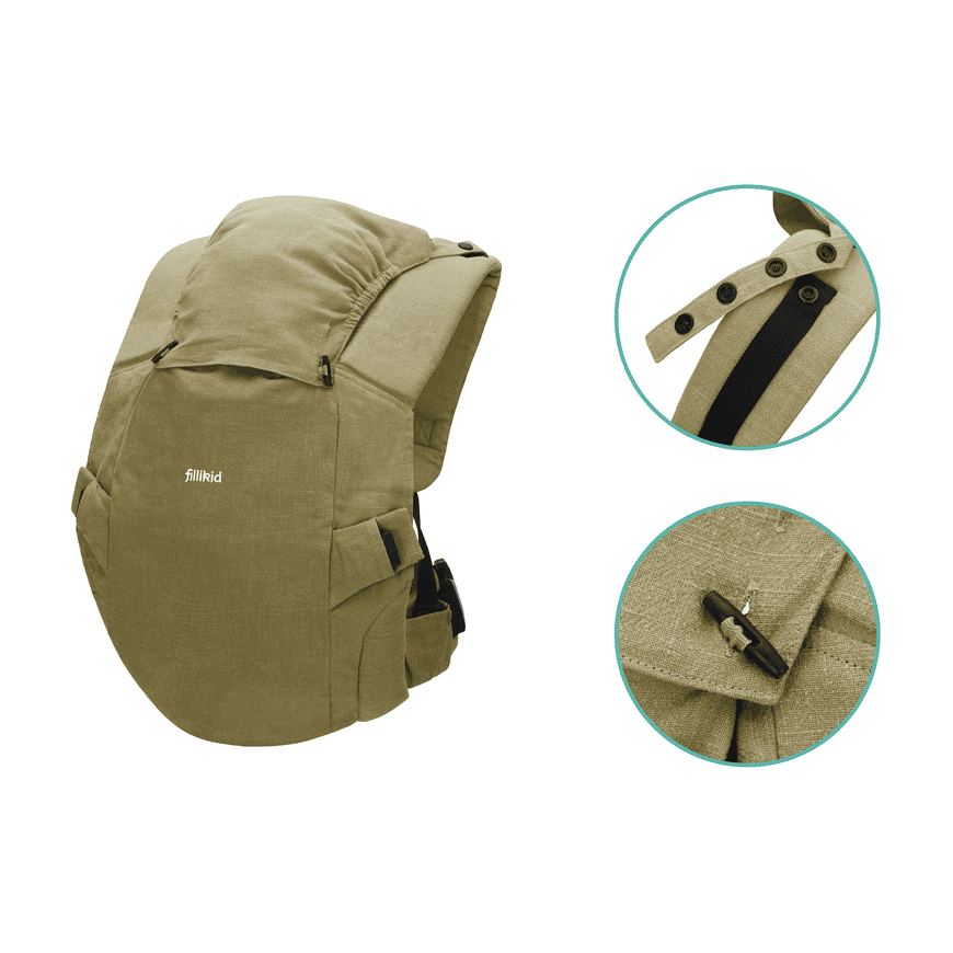 B-Ware Fillikid Bauchtrage Babytrage Natural Babytrage Tragehilfe Beige Tragehilfe - 9120123442141