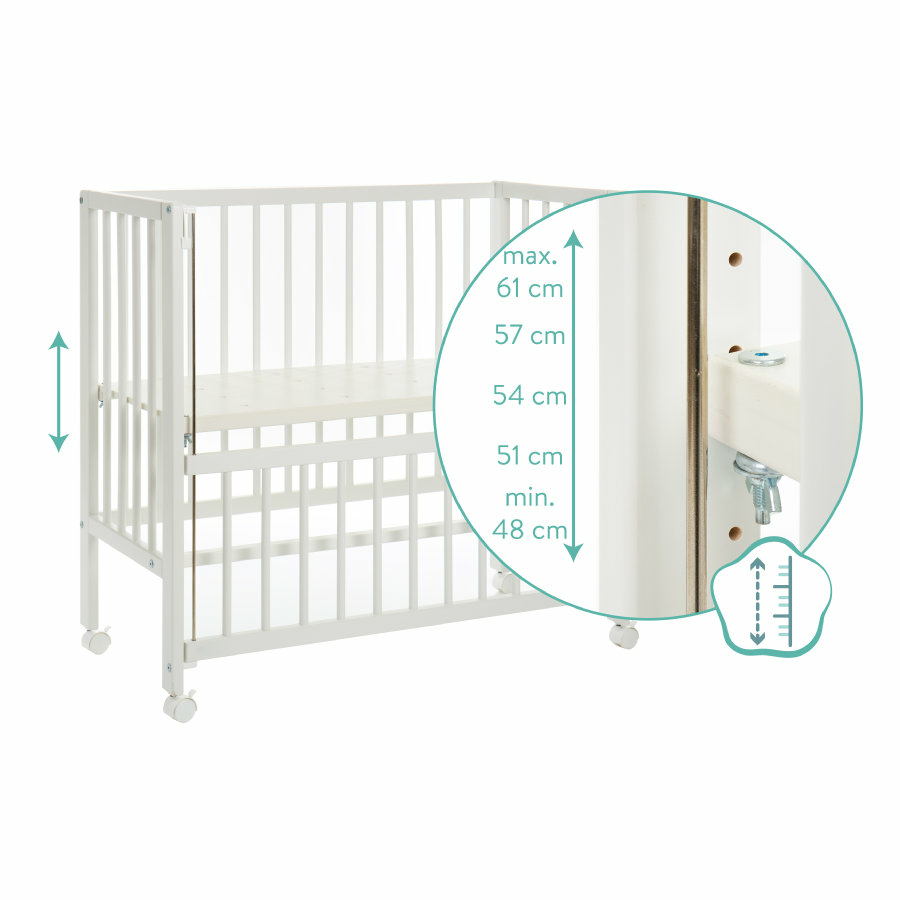 Fillikid Beistellbett Cocon Babybett Kinderbett Beistell Bett Bett Baby Bett B-Ware - 9120036209015