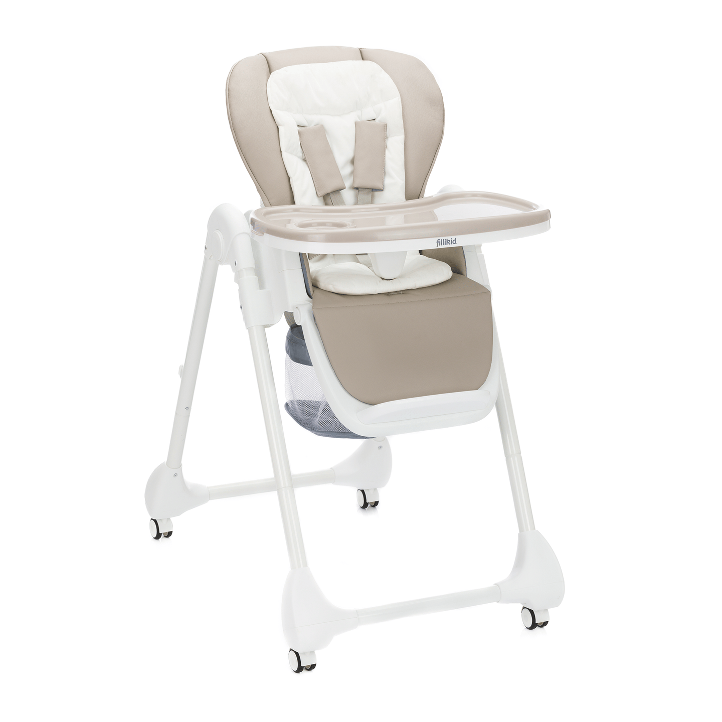 Fillikid Hochstuhl Sitzstuhl Hochstuhl Weiß/Taupe Höhenverstellbar Weiß/Taupe   B-Ware - 9120135190726