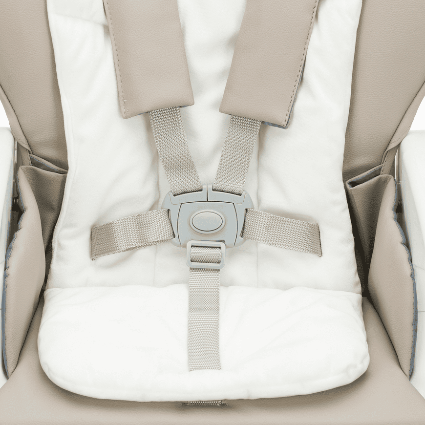 B-Ware Fillikid Hochstuhl Sitzstuhl Hochstuhl Weiß/Taupe Höhenverstellbar Weiß/Taupe