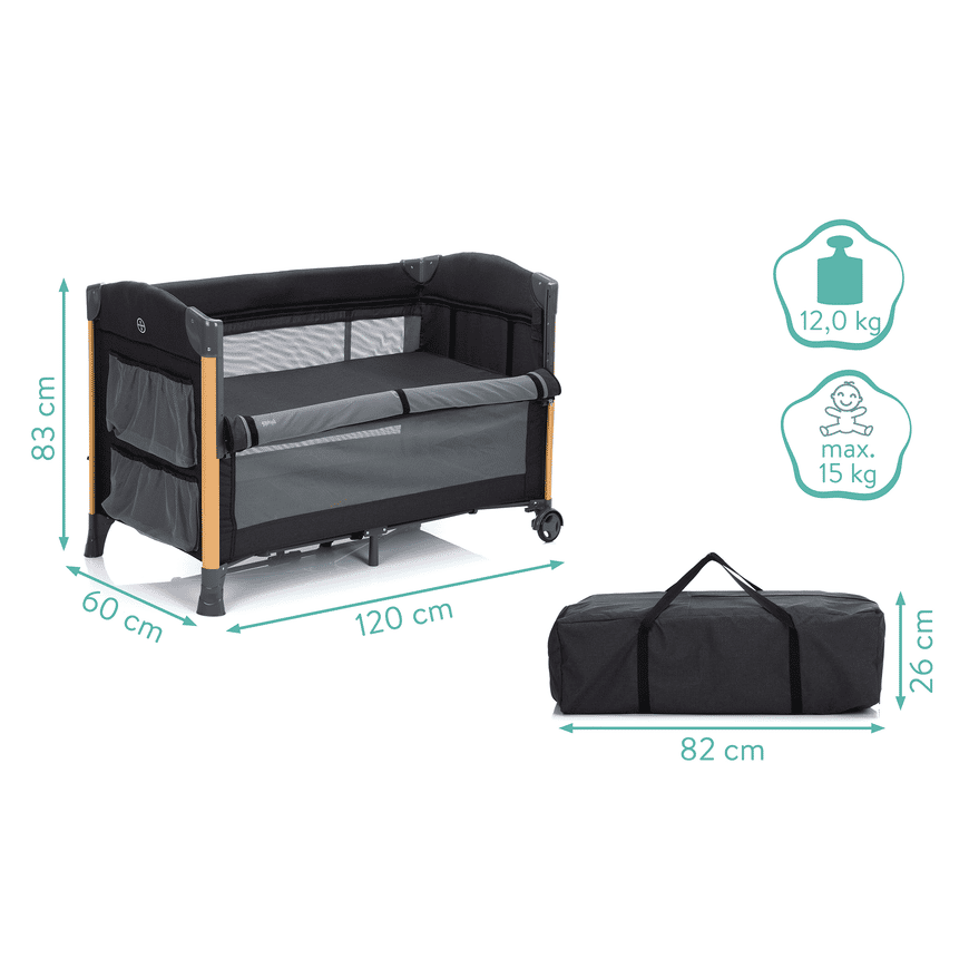 Fillikid Reisebeistellbett Cadiz Babybett Klappbett Reisebett Höhenverstellbar  B-Ware