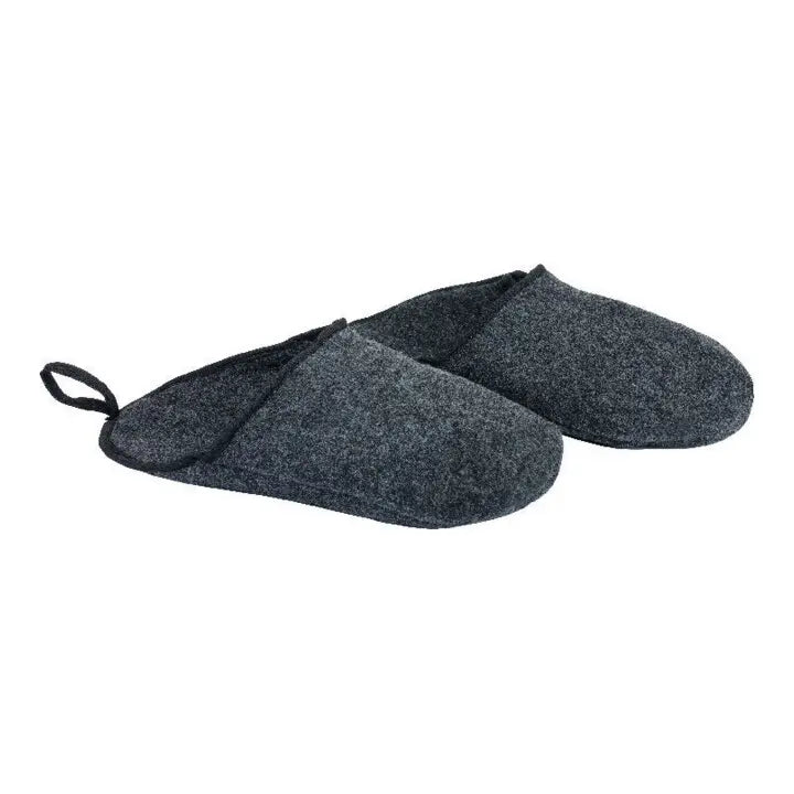 B-Ware Feldtmann überschuh Filz Slipper Ludwig Grau Meliert Größe 41 46 Waschbar 3 Paar - 4025888172034