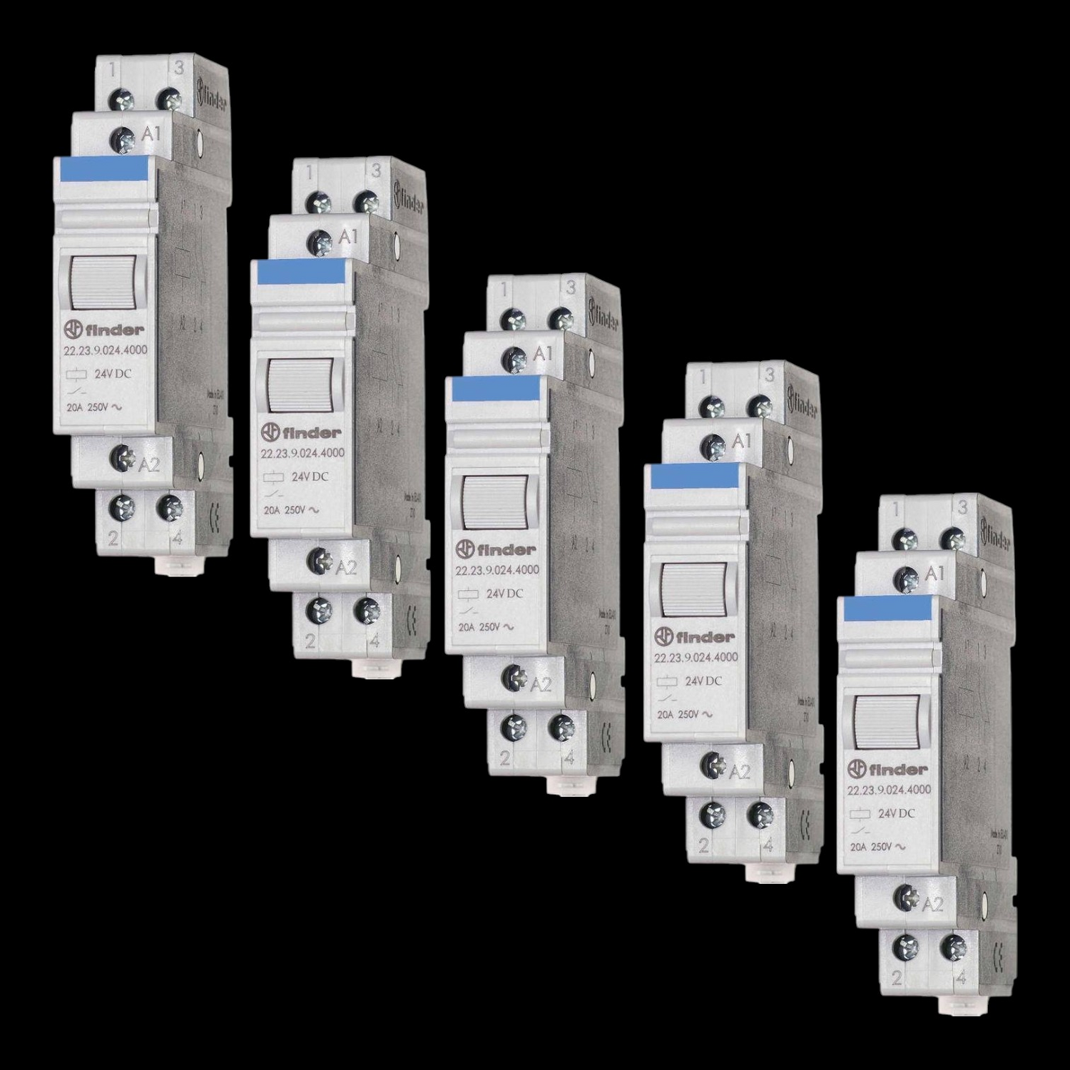 Finder 22.23.9.024.4000 Industrierelais Nennspannung 24 V/Dc 5 Stück B-Ware - 8012823119977