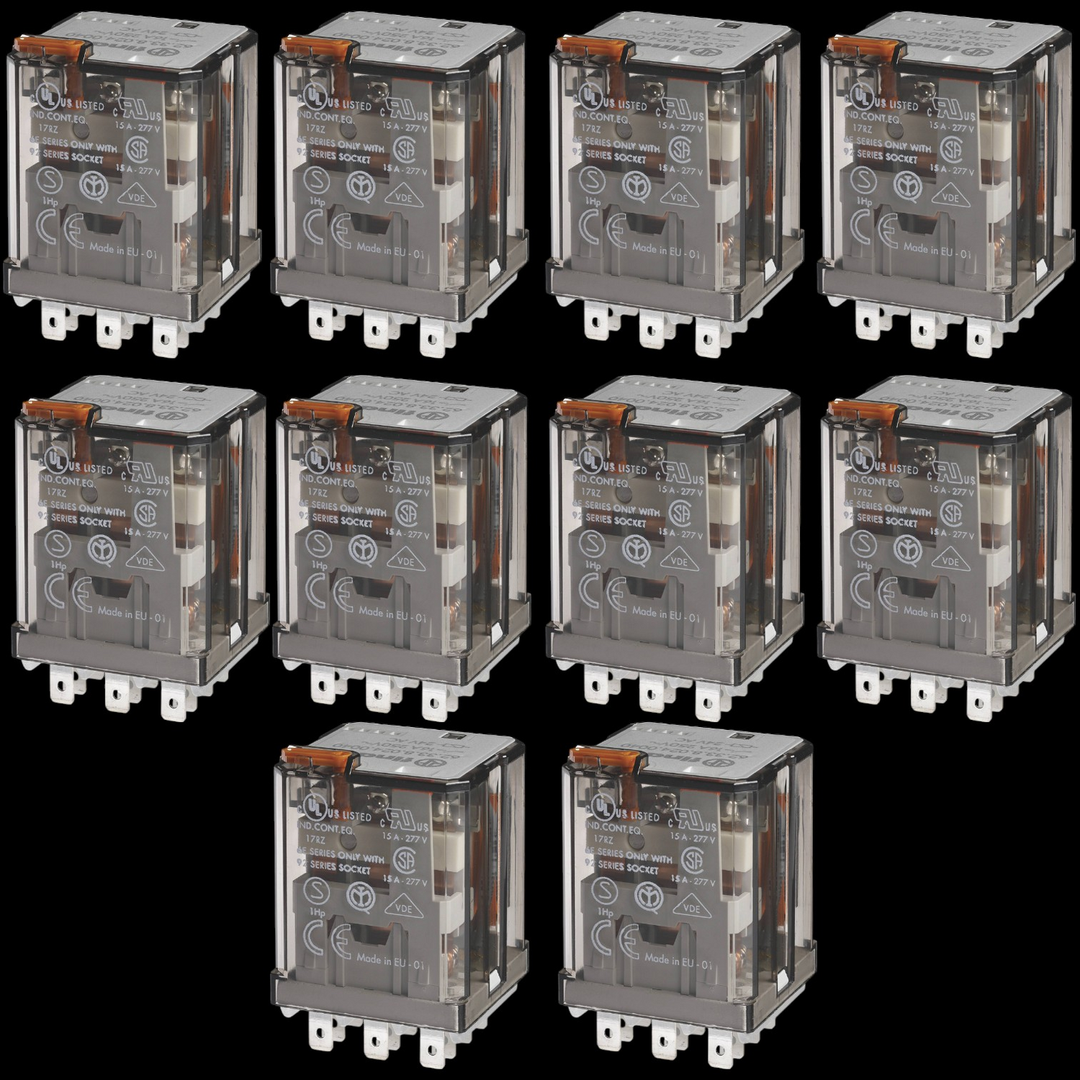 Finder 62.33.9.024.4300 Steckrelais Relais Stecker 24 V/Dc 16 A 10 Stück B-Ware - 2050010678117