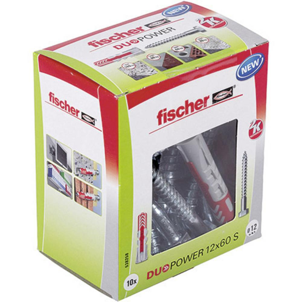 B-Ware Fischer 2 Komponenten Dübel 60 Mm 12 Mm 538258 Duopower Schrauben 60 Stück - 4048962262254