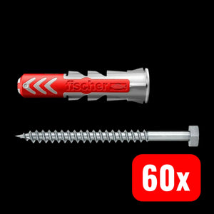 B-Ware Fischer 2 Komponenten Dübel 60 Mm 12 Mm 538258 Duopower Schrauben 60 Stück