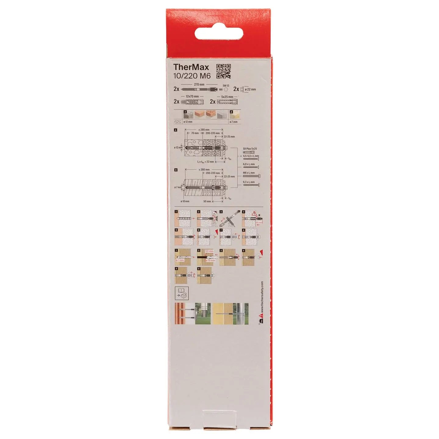 B-Ware Fischer Abstandsmontagesystem Montage Set Ther Max Dübel Befestigung 2 Stück - 4048962166842