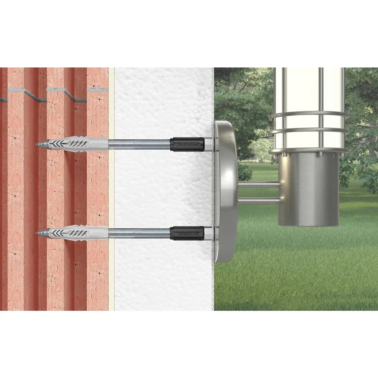 B-Ware Fischer Abstandsmontagesystem Montage Set Ther Max Dübel Befestigung 2 Stück - 4048962166842