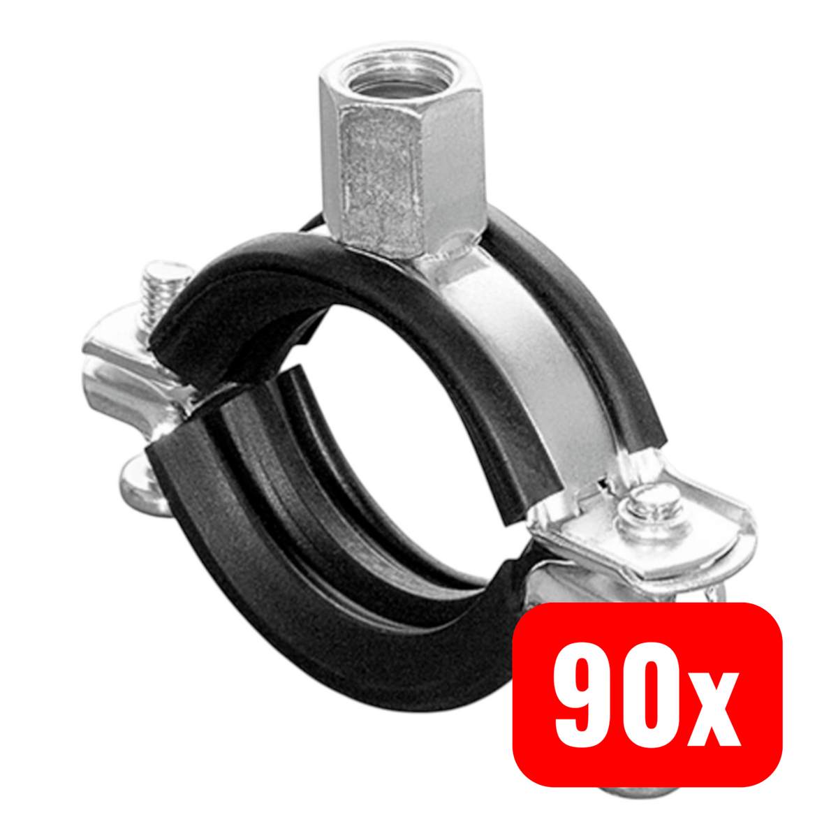 Fischer Rohrschelle Universal Rohrhalter Muffenschelle Schellen Schelle 90 STÜCK - 4048962269666