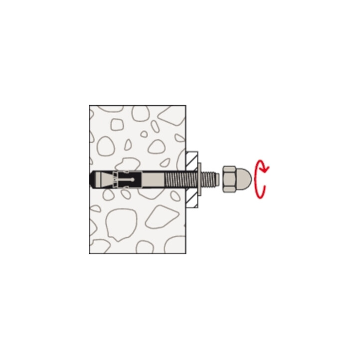 B-Ware Fischer Bolzenanker Anker Befestigung M12 Verzinkt Faz Ii Plus 12 100 10 Stück - 4048962462166