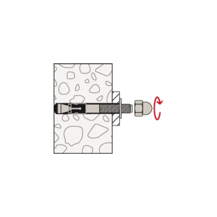 B-Ware Fischer Bolzenanker Dübel Faz Ii Plus M12 Anker Beton Montage 10 Stück - 4048962462180