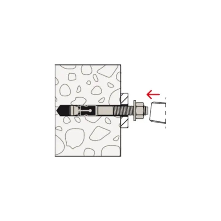 B-Ware Fischer Bolzenanker Dübel Faz Ii Plus M12 Anker Beton Montage 10 Stück - 4048962462180