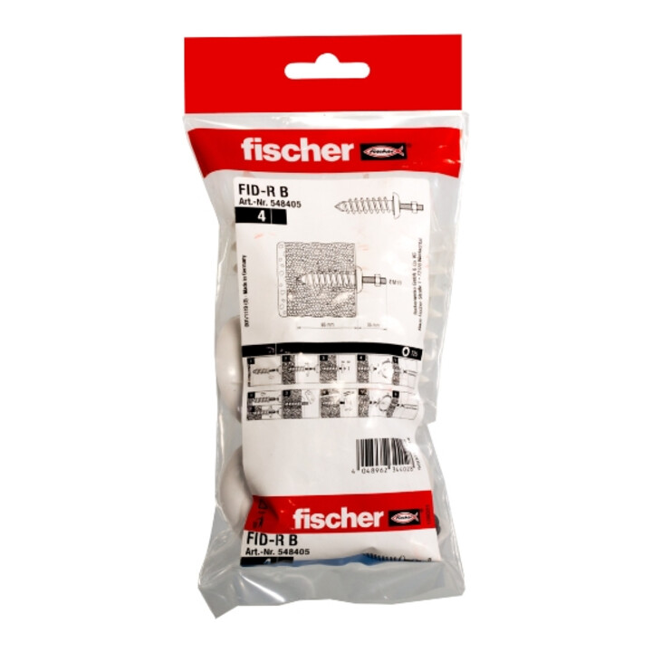 Fischer Dämmstoffdübel Fid R Zl B Isolierdübel Befestigung Wdvs Weiß190