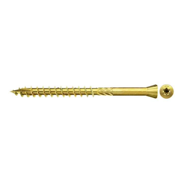 Fischer Dielenschraube Schraube Boden 3,5x55 Teilgewinde Gelb 400 Schrauben B-Ware - 4048962043440