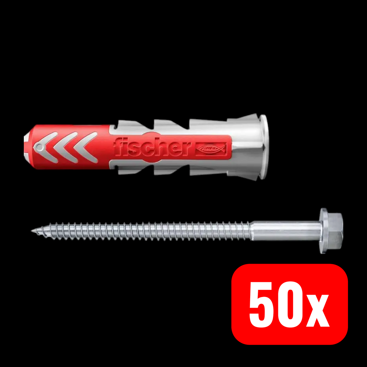 Fischer DUOPOWER 535461 10x50 S Dübel LD 2-Komponenten-Dübel 50mm 10mm 50 STÜCK - 4048962239904