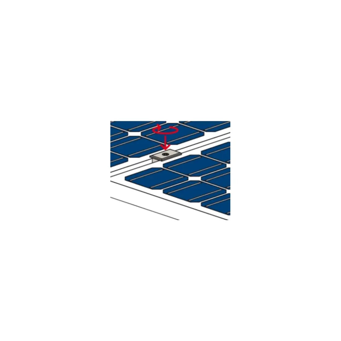 B-Ware Fischer Erdungsclip A2 Klemme Terragrif Photovoltaik Modul Edelstahl 500 Stück - 4048962548914