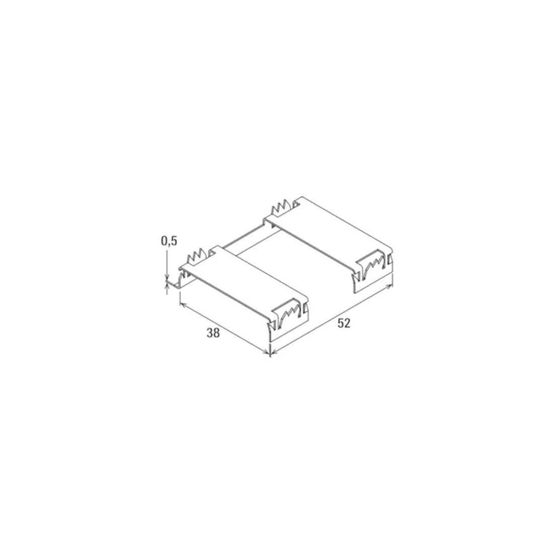 B-Ware Fischer Erdungsclip A2 Klemme Terragrif Photovoltaik Modul Edelstahl 500 Stück - 4048962548914
