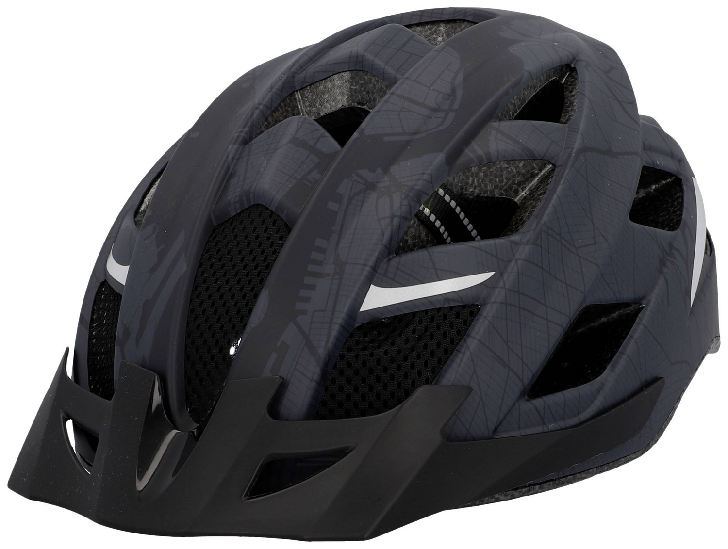 B-Ware Fischer Fahrrad Helm Kopfschutz Pedelec Helm Schwarz Konfektionsgröße S/M 52 59