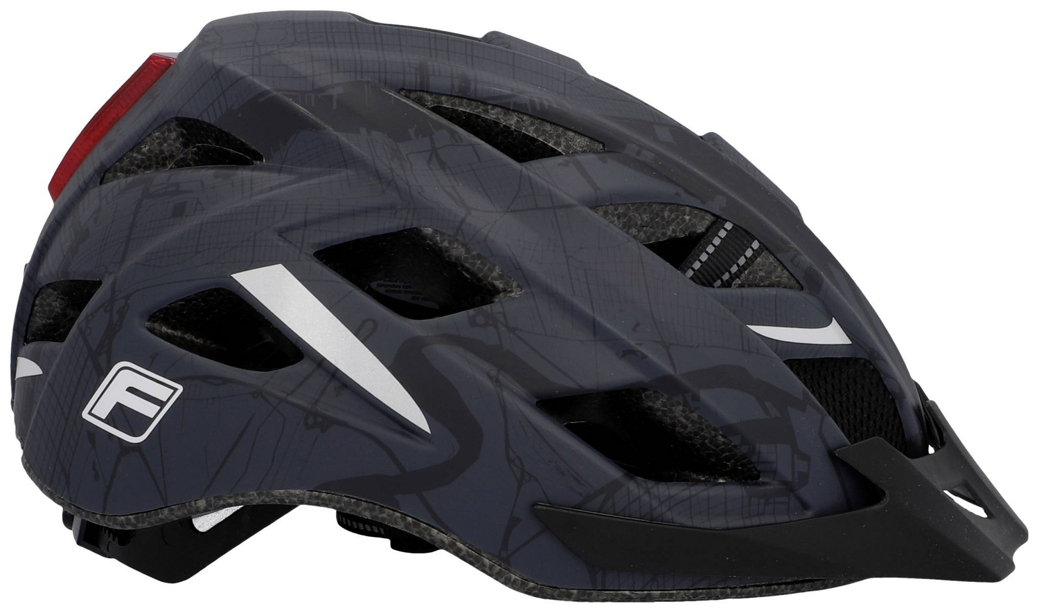 B-Ware Fischer Fahrrad Helm Kopfschutz Pedelec Helm Schwarz Konfektionsgröße S/M 52 59 - 4008153504495