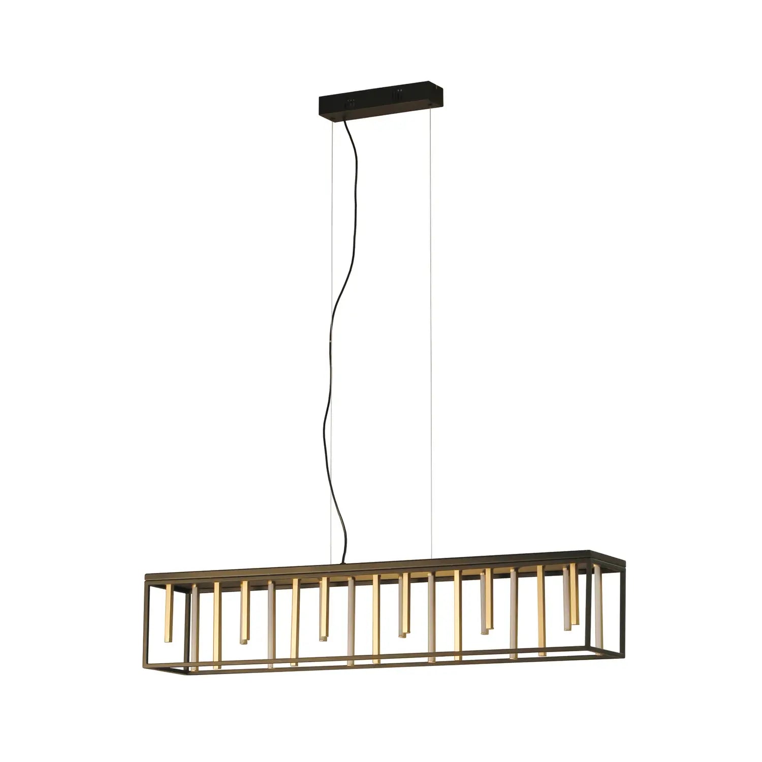 B-Ware Fischer Und Honsel Pendelleuchte Led Grid Schwarz Dimmbar Cct Siehe Text/Foto - 4003694611077