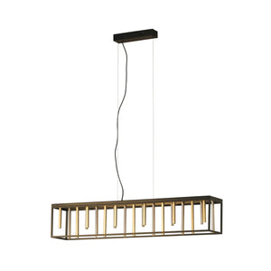 B-Ware Fischer Und Honsel Pendelleuchte Led Grid Schwarz Dimmbar Cct Siehe Text/Foto