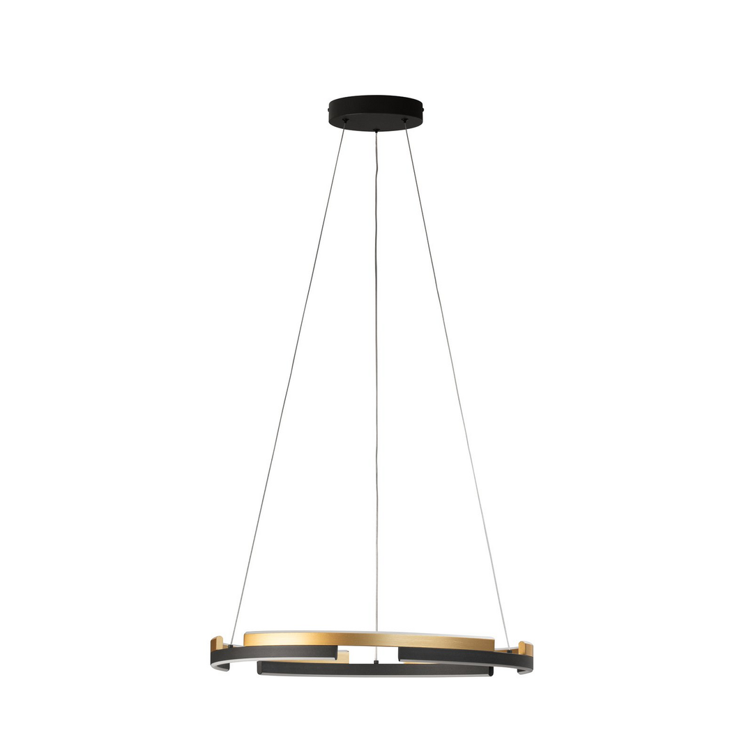 Fischer Honsel Led Pendellampe Hängelampe Circly Cct Dimmbar Schwarz Gold Weiß B-Ware