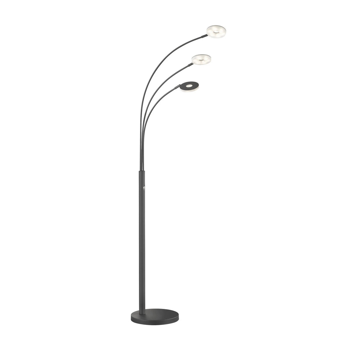 FISCHER & HONSEL Stehleuchte Stehlampe Dent LED schwarz Dimmer 185 cm CCT 3-flg - 4003694404006
