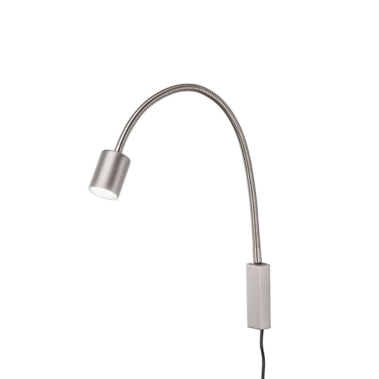 Fischer & Honsel Led Wandleuchte Lampe Justi Nickelfarben Höhe 52 Cm Metall B-Ware - 4003694304993