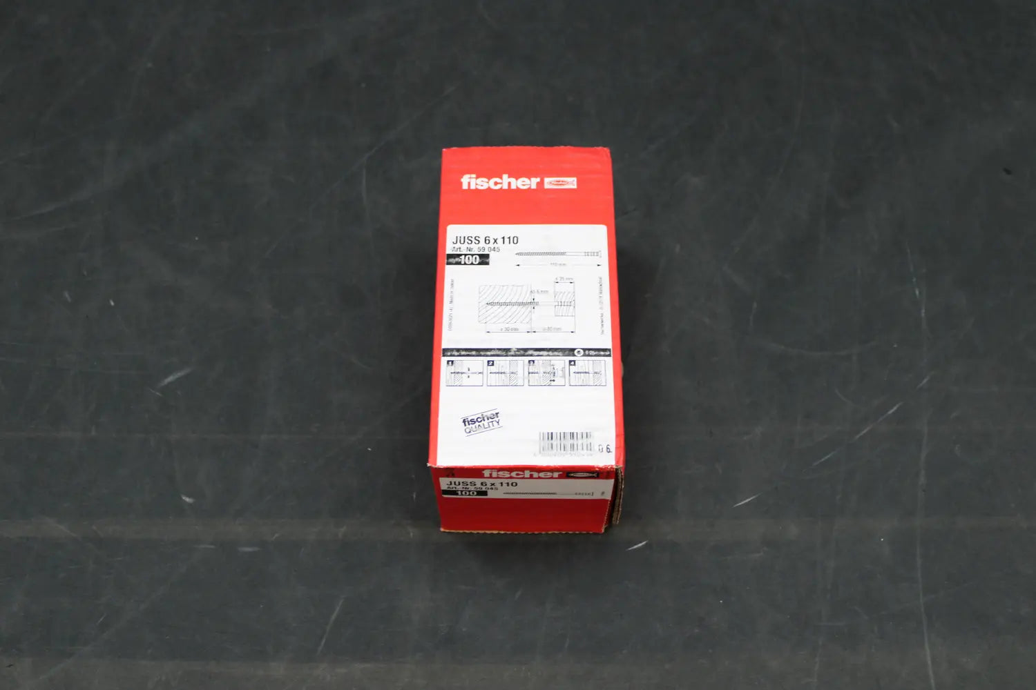 B-Ware Fischer Justierschraube Stellschraube 6x110 Mm Schraube Selbstbohrend 200 Stück - 4006209590454