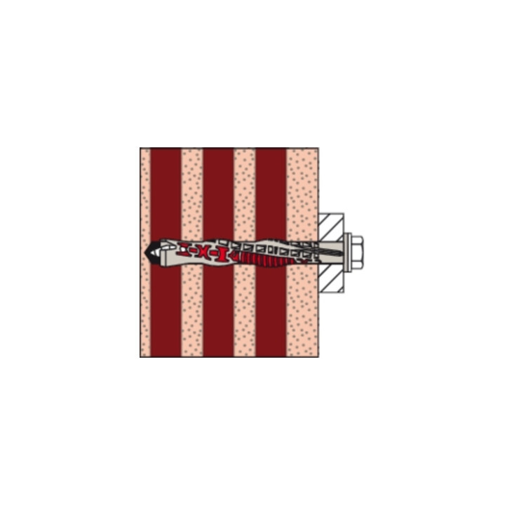 B-Ware Fischer Langschaftsdübel Befestigungselement Duo Xpand 8x80 Fus Grau Nylon - 4048962440133