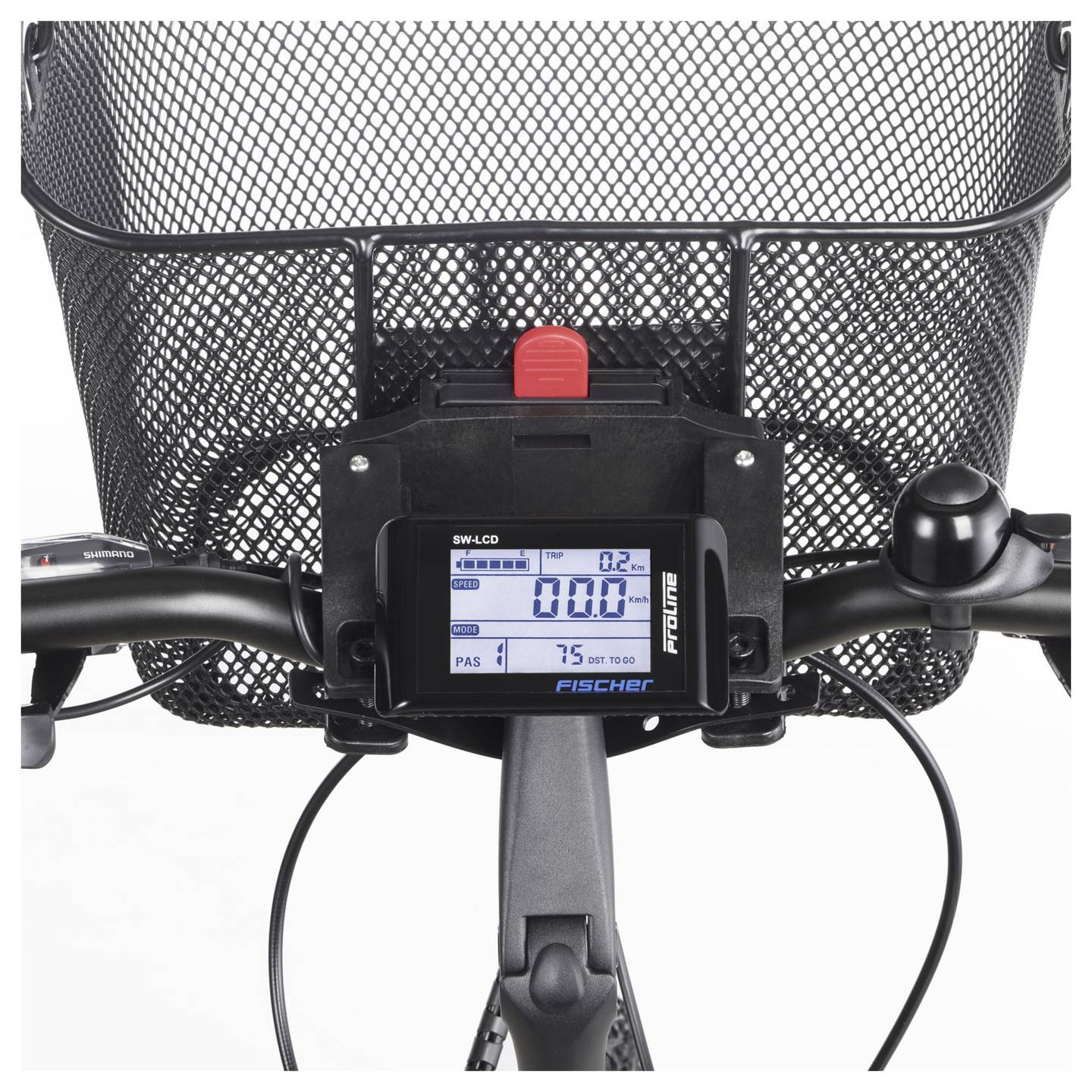 B-Ware Fischer Fahrradkorb Korb E Bike Lenkerkorb Schwarz Verstellbare 5kg 4 Stück - 4008153503764