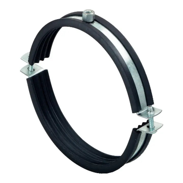 B-Ware Fischer Lüftungskanalschelle Halterung Rohrschelle 200mm Zweischraubigkeit Stahl - 4006209795002