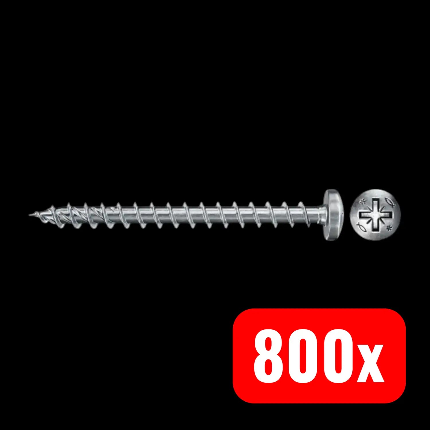 B-Ware Fischer Schraube Spanplattenschraube Power Fast Ii Befestigung Verzinkt 800 Stück - 4048962373028