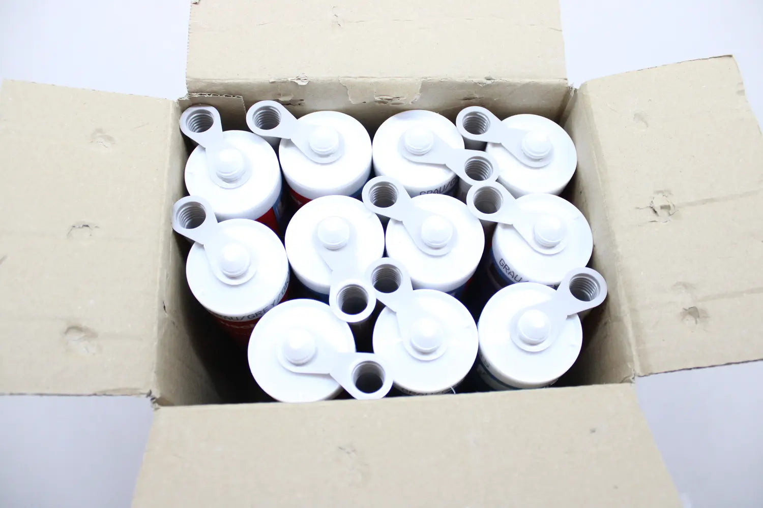 B-Ware Fischer Sanitärsilikon Silikon Dichtstoff Pastös Fuge Grau Dssa 310 Ml 11 Stück - 4006209531020