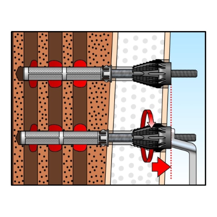 Fischer TherMax Gewindereduzierstift Adapter M12/M10 Anschlussgewinde A4 10Stück - 4048962379112