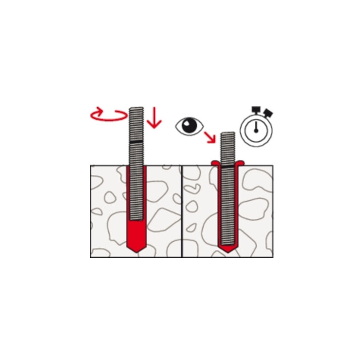 B-Ware Fischer Whg Set Ringspaltverfüllung Beton M12 Gvz Beschichtung Verankerung - 4048962412413