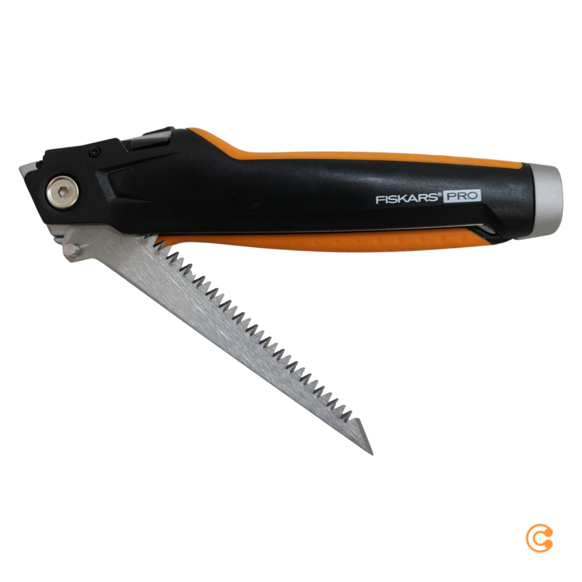 Fiskars Klappmesser Taschenmesser CarbonMax Messer Einziehklinge Schwarz Orange - 6411501701442