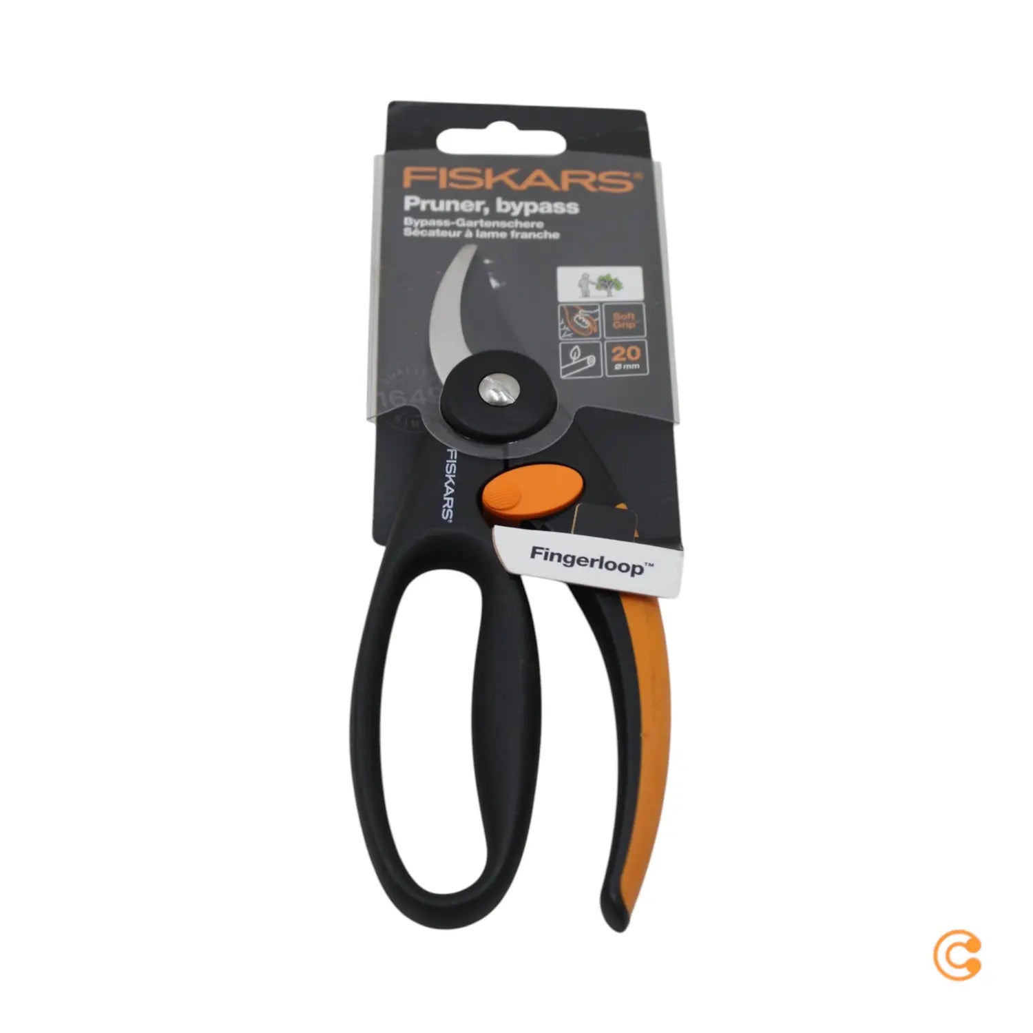 B-Ware Fiskars Bypass Gartenschere Schere Gartenwerkzeug Elegance P44 Schwarz - 6411501964403