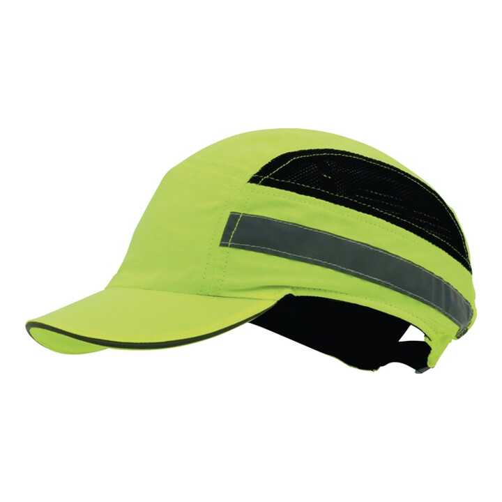 B-Ware Fitzner Anstoßkappe Basecap Kopfschutz Neongelb En8122012 52 65cm 2 Stück - 4059276057726