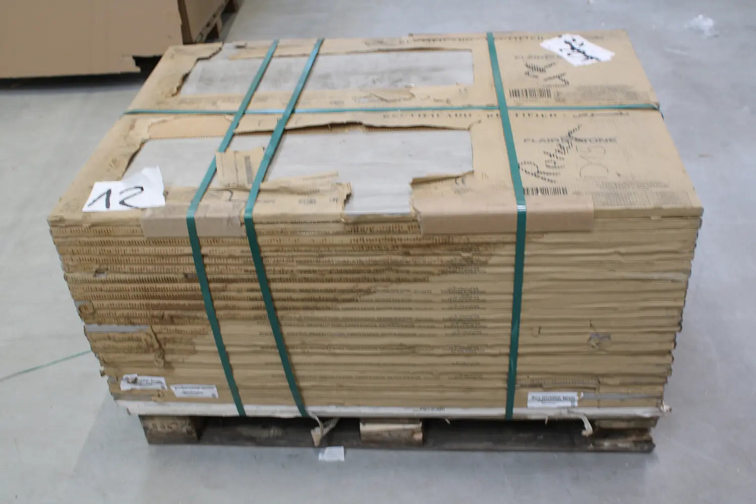 B-Ware Flairstone Feinsteinzeug Wood Light Grey Kante 120x40x2 44 Stück - 4306517962999