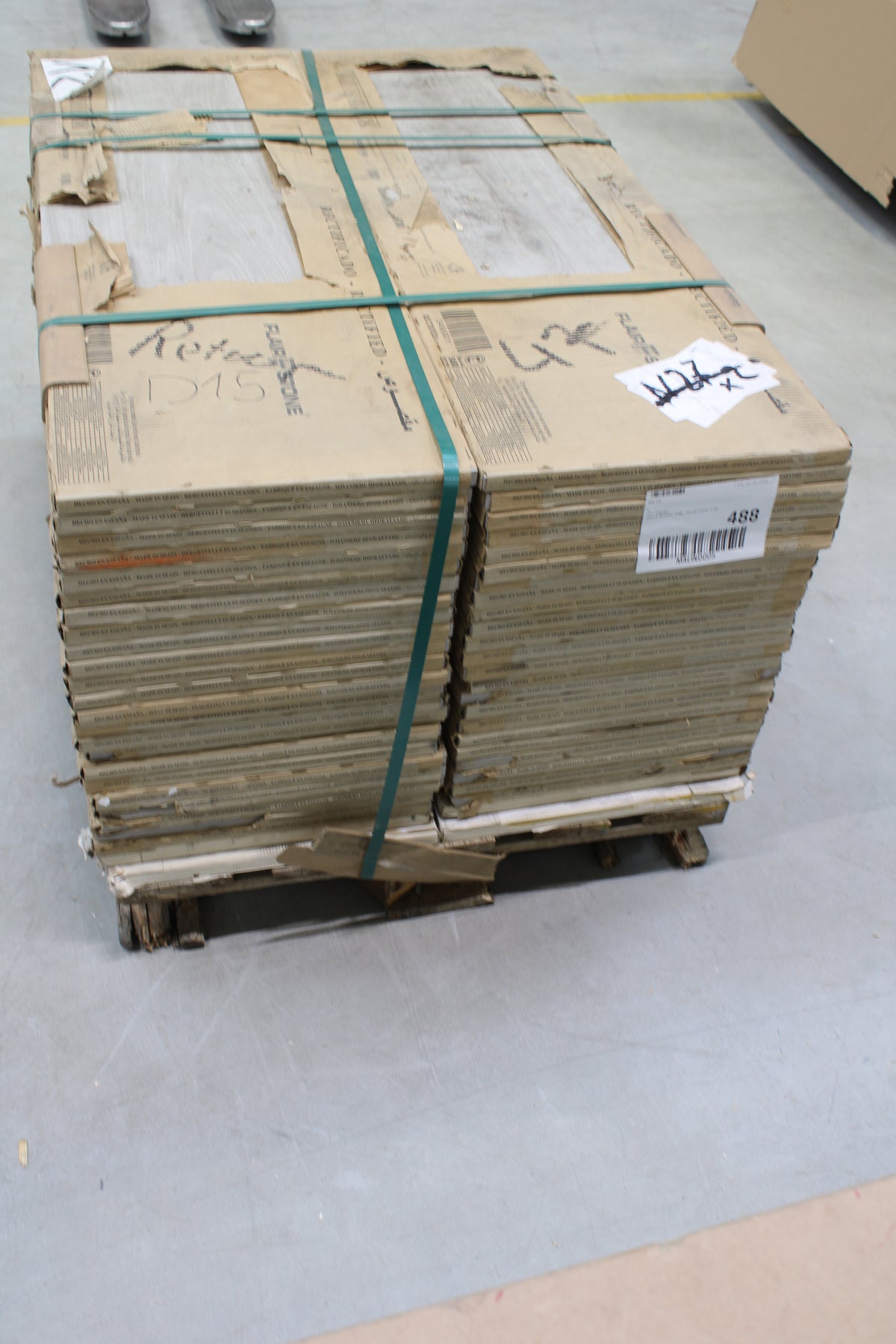 FLAIRSTONE Feinsteinzeug Wood Light Grey Kante 120x40x2 44 STÜCK - 4306517962999
