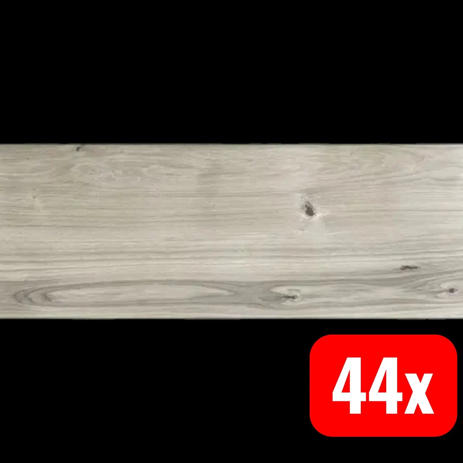 B-Ware Flairstone Feinsteinzeug Wood Light Grey Kante 120x40x2 44 Stück - 4306517962999