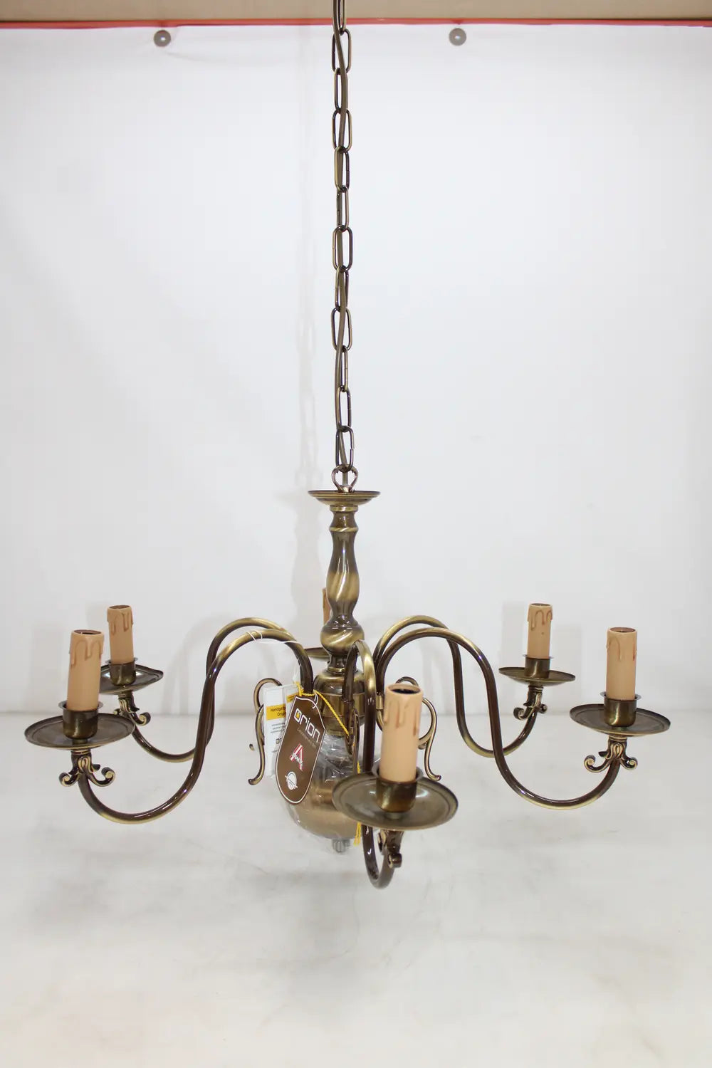 B-Ware Orion Kronleuchter Imke Deckenlampe Hängelampe Messing 6 Fl. E14 Siehe Text/Foto - 9003090001811