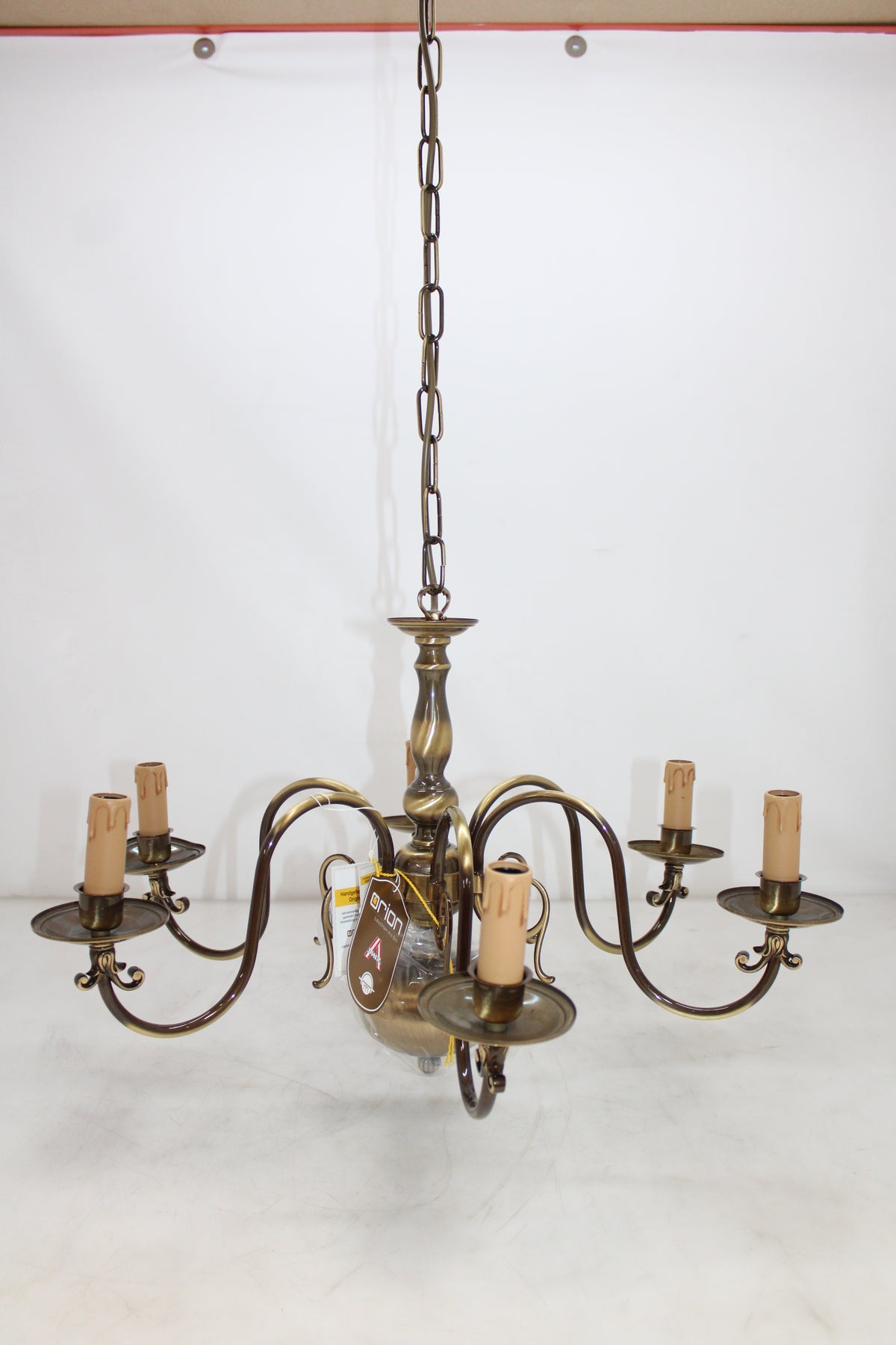 Orion Kronleuchter IMKE Deckenlampe Hängelampe messing 6-fl. E14 SIEHE TEXT/FOTO - 9003090001811