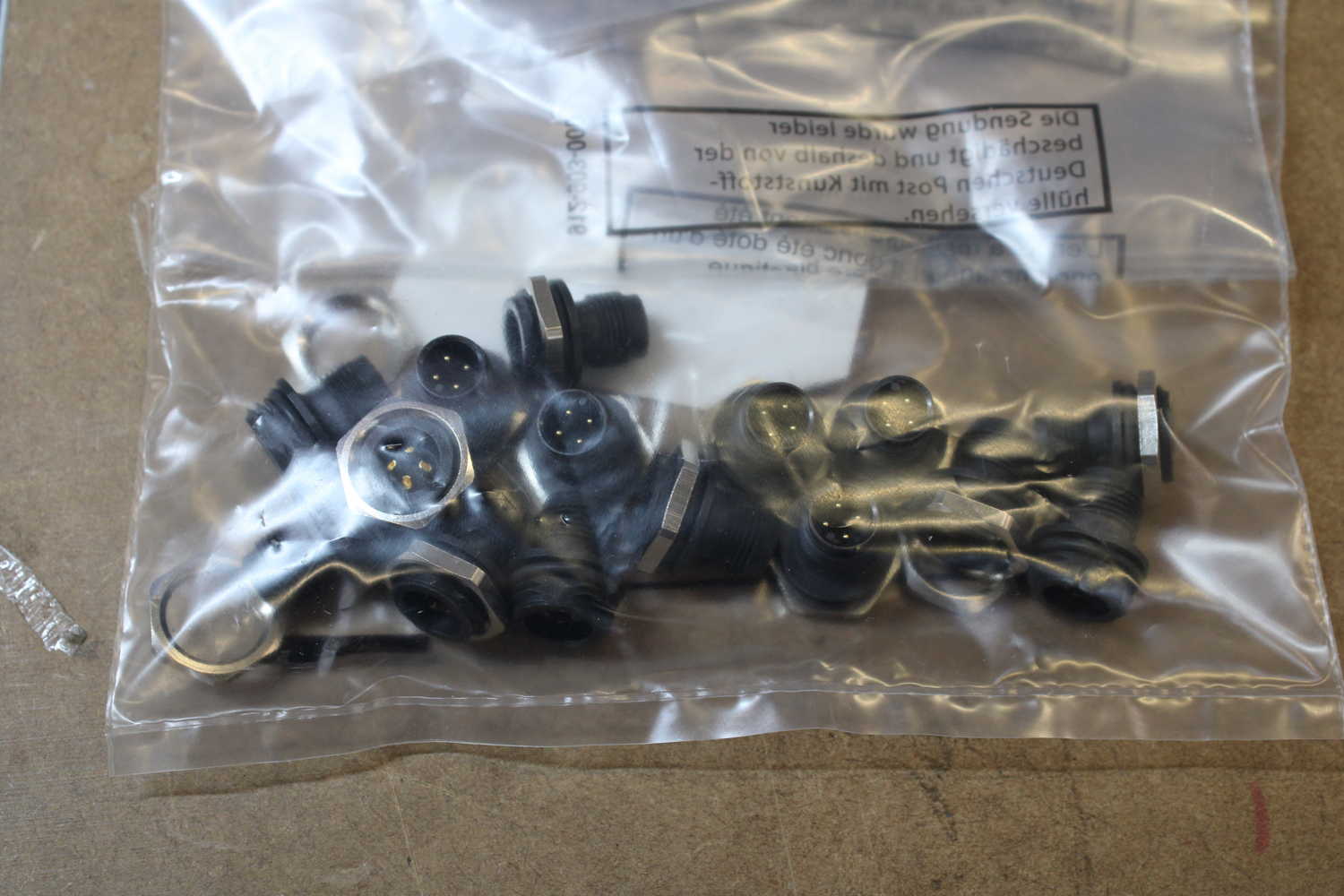 B-Ware Binder Sensorsteckverbinder Einbaustecker M12 Polzahl 4 Stecker 15 Stück - 2050000993190