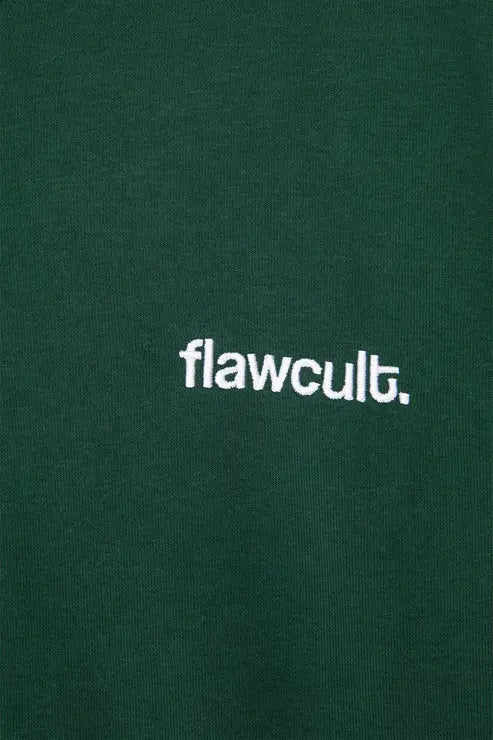 B-Ware Flawcult Kapuzenpullover Hoodie Reißverschluss Sweatshirt Grün L Kapuze - 43079105413304