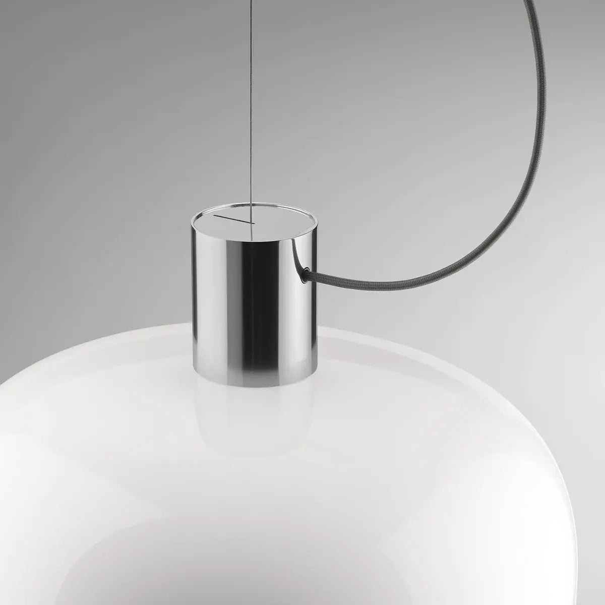 B-Ware Flos Pendelleuchte Hängelampe Bellhop Glas Schokoladenbraun Opalglas Aluminium - 8059607068670