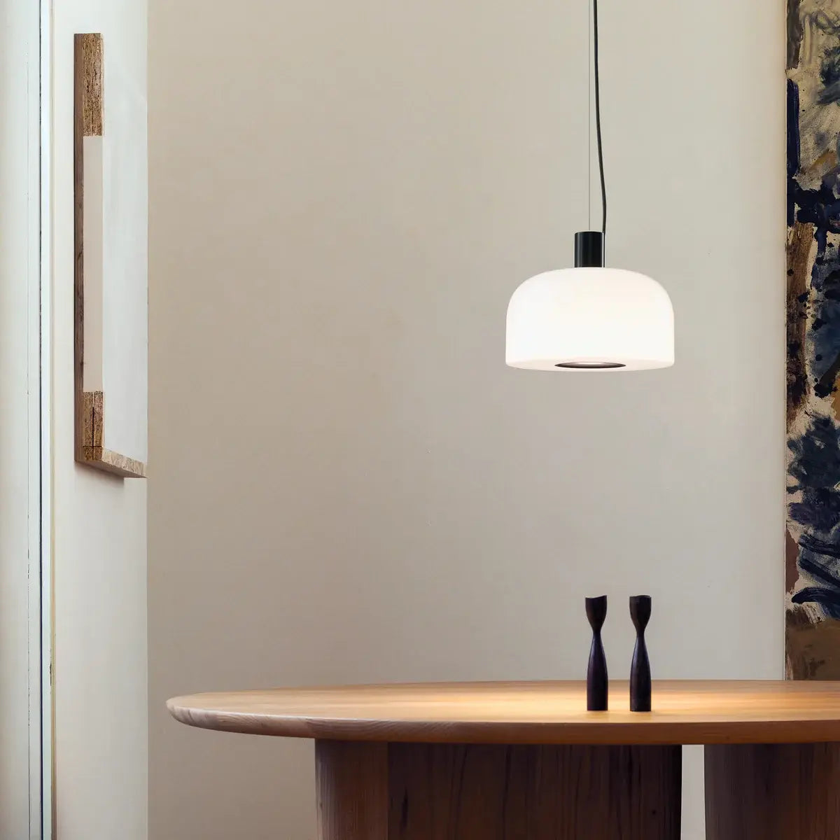 B-Ware Flos Pendelleuchte Hängelampe Bellhop Glas Schokoladenbraun Opalglas Aluminium - 8059607068670